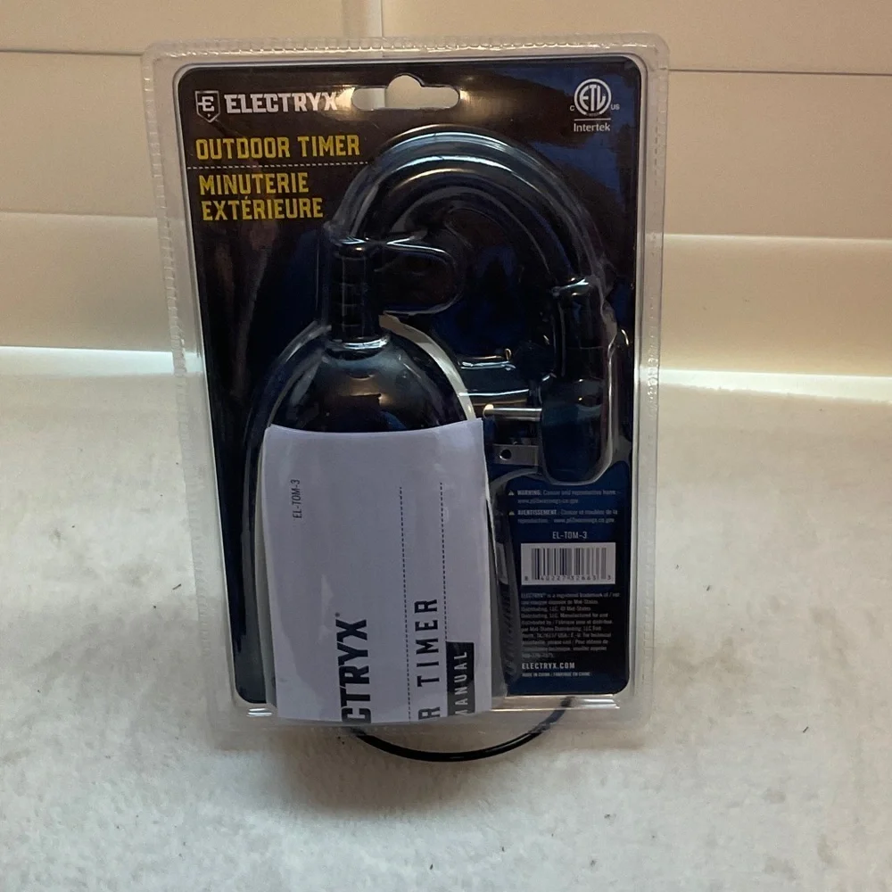 Black Outdoor Timer